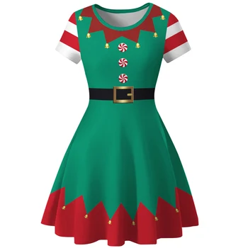 Vaikų Mergaičių Elf Kostiumas Kalėdų Santas Sąlyga Cosplay Išgalvotas Šalis Tutu Suknelė Kalėdos Naujieji Metai Šalis Karnavalas Suknelės