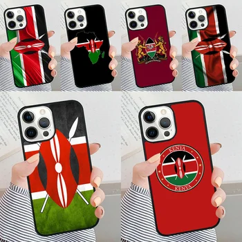Kenija Vėliavos telefono dėklas Skirtas iPhone 11 12 13 14 15 Pro Max Galinio Dangtelio Apple XS Max XR 7 8 Plius SE2020 coque Fundas