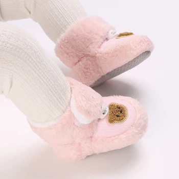 Kūdikio batai metų amžiaus berniukai ir mergaitės 0-18 mėnesių, žiema, šiluma, vaikiški medvilniniai bateliai, Kalėdos sniego batai, minkštu padu, ne slydimo wal
