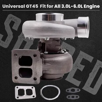 GT45 T4 flanšas universali turbo .66 A/R Com 1.05 A/R V-band Turbokompresorius 600+HP Universal Turbina Turbolader