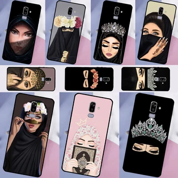 Islamo Arabų Hijab Mergina Atveju, Samsung Galaxy J8 2018 A7 A9 A6 A8 J4 J6 Plius J1 A3 A5 2016 J3 Skyrius J5 J7 2017 Dangtis
