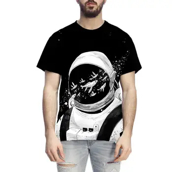 Przestrzeń Galaxy astronauta 3D T-shirt mężczyźni kobiety dzieci wszechświat drukowane gwiazda niebo chłopiec dziewczyna dzieci