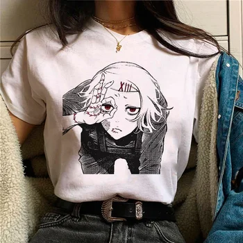 tokijo pabaisa marškinėliai moterims Japonų anime graphic top girl harajuku drabužiai