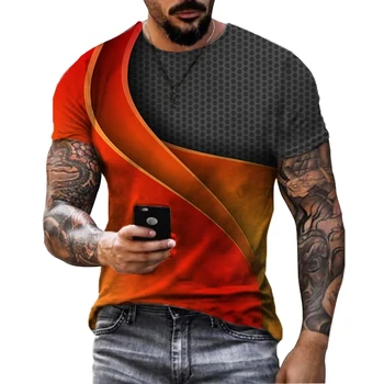 Vasaros Atsitiktinis Gatvės, T-marškinėliai, vyriški 3D Spausdinimo Drabužiai, vyriški Apvalios Kaklo marškinėliai Topai Naujas Mados Checker Modelis vyriški T-shirt