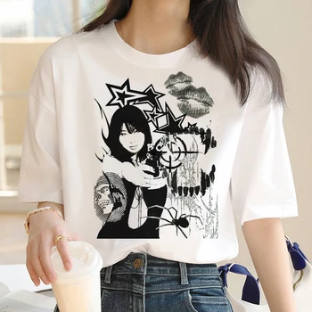 Y2k Viršūnės viršuje moterys dizaineris marškinėliai moteriška harajuku anime, Japonų drabužių
