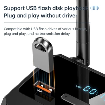 Automobilių Garsiakalbių Sistema Belaidžio ryšio Bluetoothcompatible Imtuvas USB Disko Žaisti Adapteris PPP