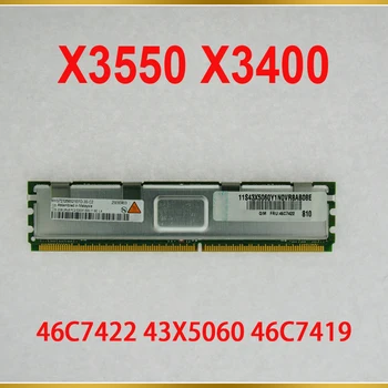 1PCS Serverio Atmintį, Skirtą IBM RAM X3550 X3400 46C7422 43X5060 46C7419 2GB DDR2 667 FB-DIMM
