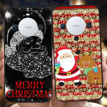 Linksmų Kalėdų Telefono dėklas Padengti Huawei Mate 60 P50 Pro P40 30 P20 P10 P Smart Y6 Y7 Y9 Plius Silikono Fundas Shell 