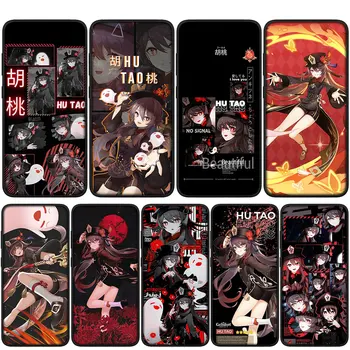 Genshin Poveikio Hu Tao HuTao Minkštas Viršelis Atveju Xiaomi Redmi Pastaba 11 10 9 8 Pro 