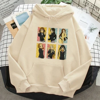 K-on hoodies moterų juokinga y2k estetinės long sleeve top prakaito y2k tracksuit moterų anime traukia