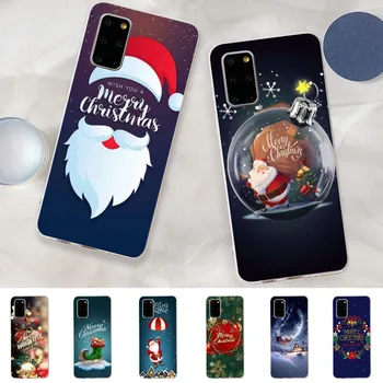 Kalėdų Laimingas, Telefono dėklas, skirtas Samsung S21 A10 už Redmi Pastaba 7 9 Huawei P30Pro Garbę 8X 10i Dangtis