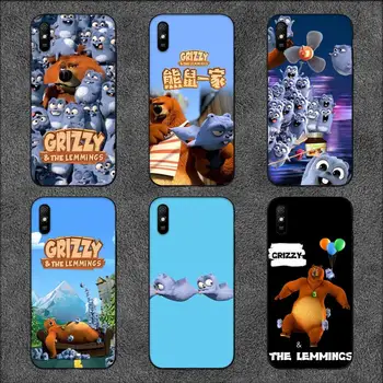 Animacinių filmų Grizzly Ir Lemmings Telefoną Atveju Xiaomi9 10 11PRO LITE Redmi NOTE7 8 9 10A PRO K40 Poco3 Shell