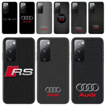 Audi RS Logotipu, Telefono dėklas, Skirtas Samsung Galaxy S23 S21 S10 S30 S20 S22 S8 S9 S30 Pro Plus Ultra Fe Prabangių Mados Dizaino Naujas Padengti