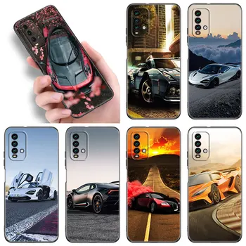 Cool Automobilių Sporto Telefoną Atveju Xiaomi Redmi K40 K50 Žaidimų Pastaba 5 6 K20 Pro 7A 8A 9A 9C 9i 9T 10A, 10C A1 Plius S2 TPU Juodo Dangtelio