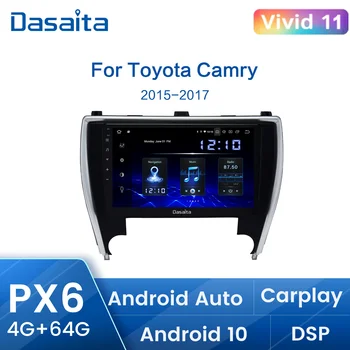 Dasaita Automobilio Radijo Toyota Camry MUMS Versiją 2015 2016 2017 DSP 10.2 colių HD Carplay 1 Din 