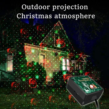Kalėdų Projekcija Lempos Kalėdų Snaigės Žvaigždėto Dangaus Žibintai Balso Kontrolės USB Mini Projekcija Šviesos Namų Puošybai