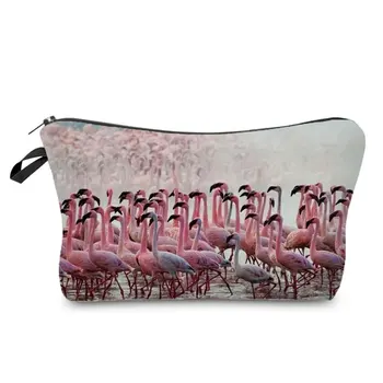 2022 Flamingo Spausdinti Drobės Kosmetikos Krepšys Ponios Dovana Saugojimo Krepšys Atostogų Užsakymą Studentų Pieštuku Maišelį, Kad Iki Organizatorius Krepšys