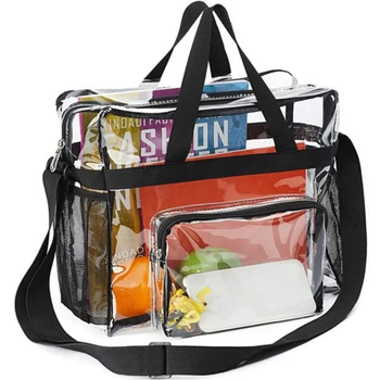PVC Moterų Krepšiai Kosmetikos krepšys Nešiojamų Didelės Talpos vandeniui kelionės Plovimo maišelis Permatomas Pečių Maišą Saugojimo Dėklas Kosmetikos