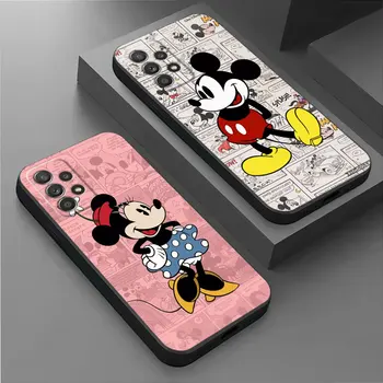 Disney Mickey Mouse Telefono dėklas Samsung Galaxy S20 S21 S23 5G S22 20 Pastaba Ultra 10 Plius 8 9 S22 Prabanga Silikono Padengti