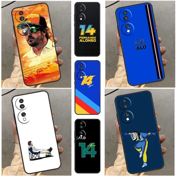 F1 Lenktynių Fernando Alonso 14 Telefoną Atveju Huawei Honor 70 50 X7 X8 X9 P20 30 P40 Lite Mate 50 P50 Pro P Smart Z 2019