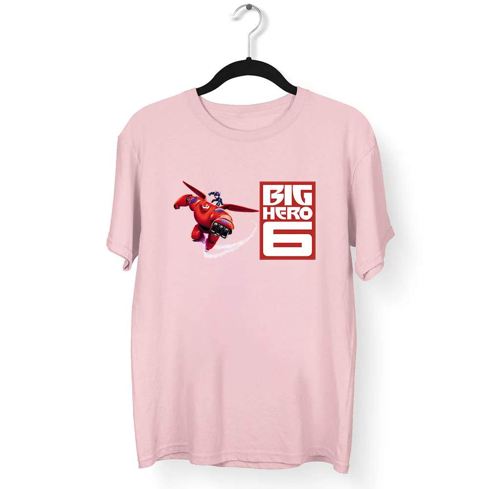 Didelis Herojus 6 Geriausiais Draugais T-shirt Moterims, Leisucre Gražus Spausdinti Juokinga Spausdinti Atsitiktinis Trumpas Rankovės Karšto Pardavimo Drabužius Šiuolaikinės Marškinėlius