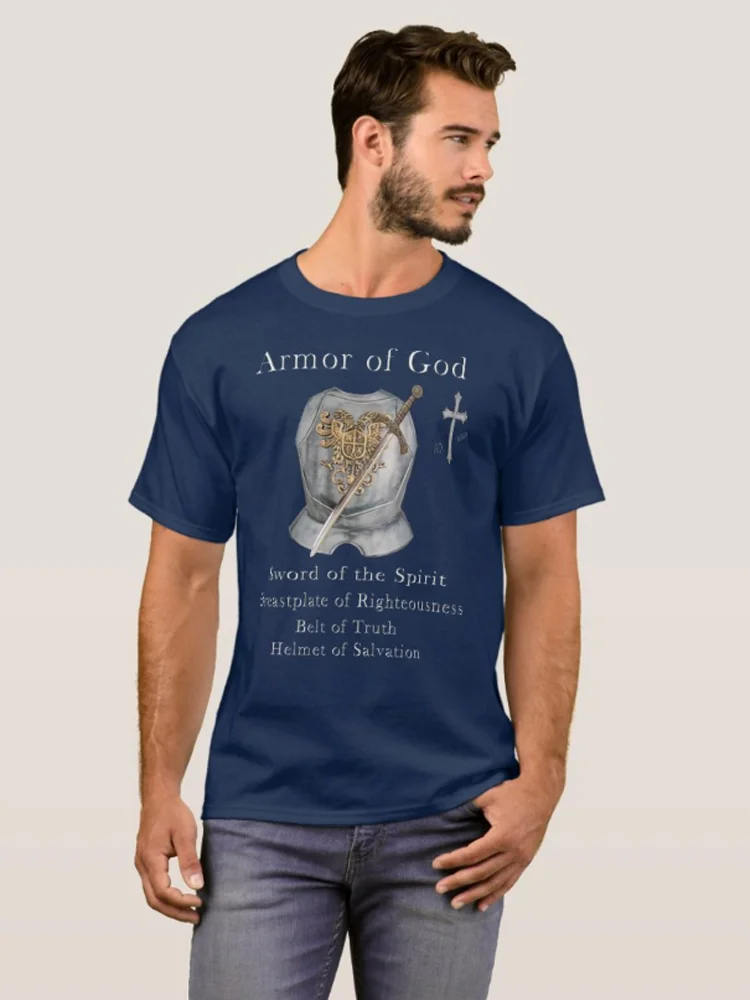 Apibrėžimas Dievo Šarvai . Krikščionių Kariai Dovana T-Shirt Naujas 100% Medvilnės O-Kaklo trumpomis Rankovėmis Vasaros Atsitiktinis Vyrai T-shirt