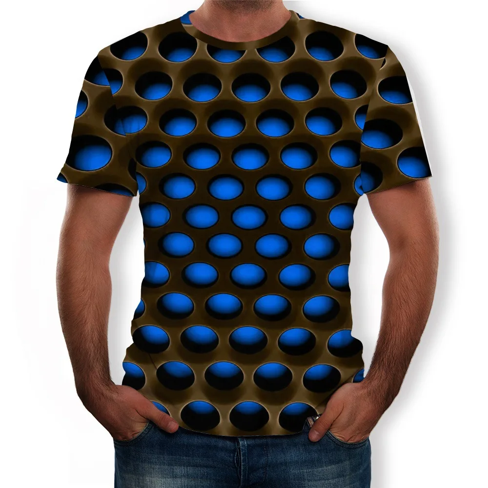 Vasaros vyriški T-Shirt Mados 3D Išspausdintas Viršų Kietas Streetwear trumpomis Rankovėmis Apvalios Kaklo Loosse Tees Atsitiktinis Žmogus Drabužių TShirts